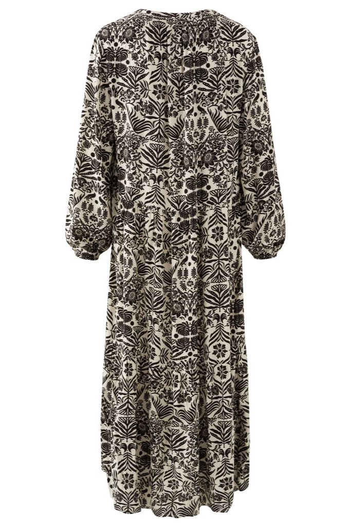 YAYA - Šaty dlhé s potlačou Pumice stone sand dessin - pumice stone sand dessin YAYA - Šaty dlhé s potlačou Pumice stone sand dessin - pumice stone sand dessin