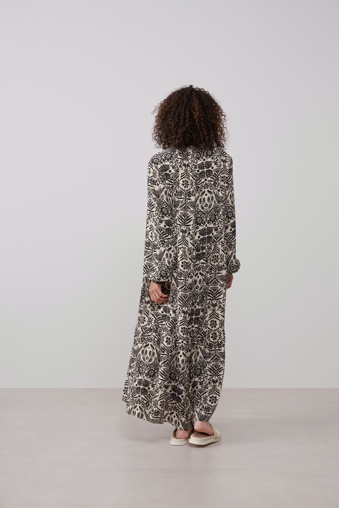 YAYA - Šaty dlhé s potlačou Pumice stone sand dessin - pumice stone sand dessin YAYA - Šaty dlhé s potlačou Pumice stone sand dessin - pumice stone sand dessin