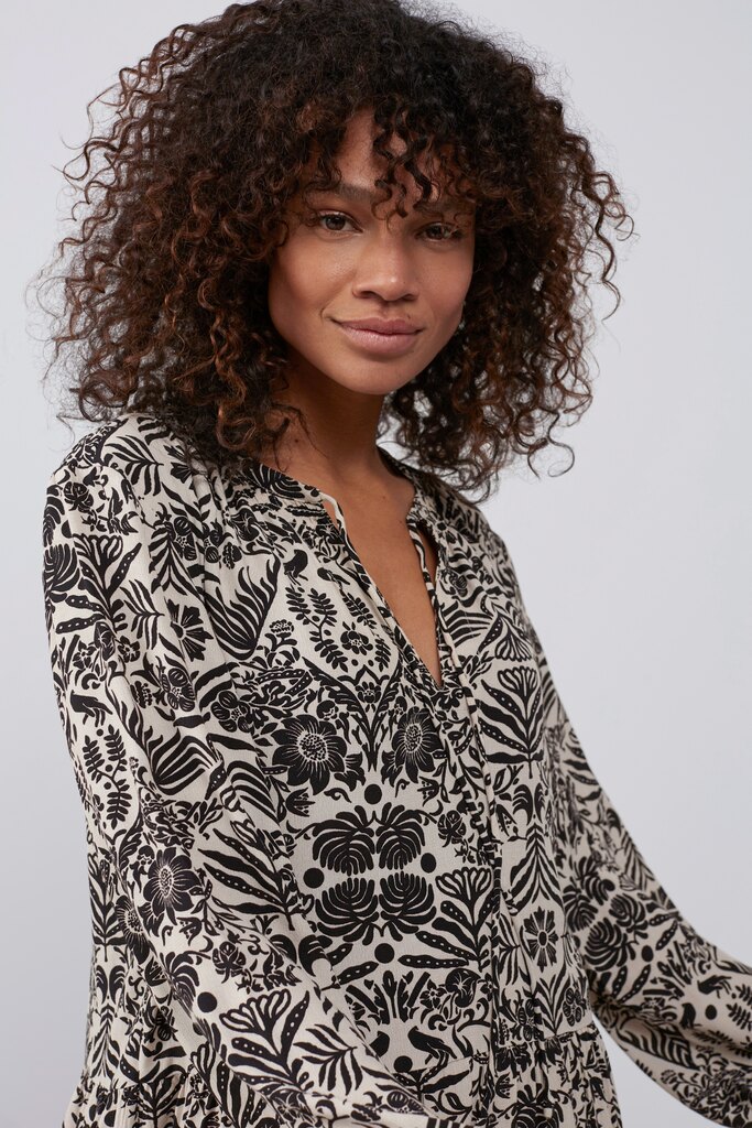 YAYA - Šaty dlhé s potlačou Pumice stone sand dessin - pumice stone sand dessin YAYA - Šaty dlhé s potlačou Pumice stone sand dessin - pumice stone sand dessin