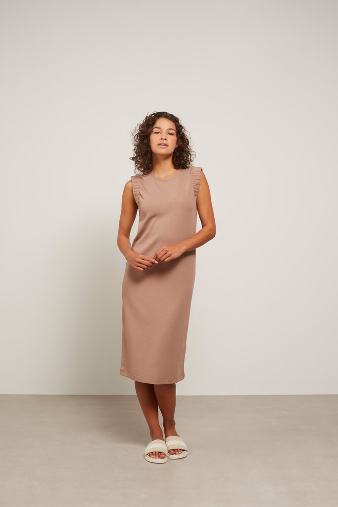 YAYA - Šaty midi Sinopia fresco brown - sinopia fresco brown YAYA - Šaty midi Sinopia fresco brown - sinopia fresco brown