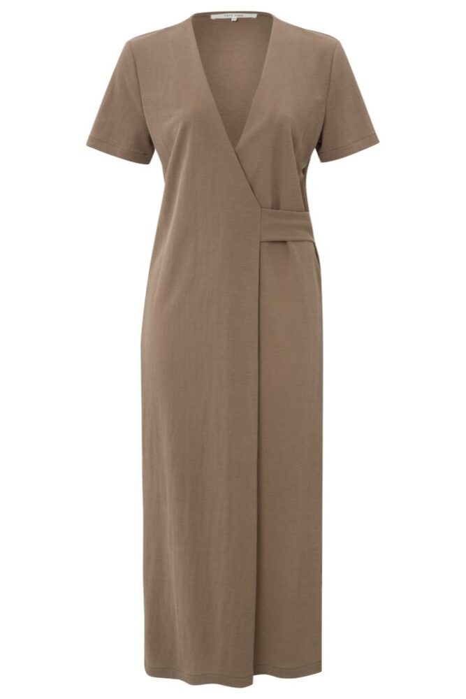 YAYA - Šaty midi zavinovacie Sinopia fresco brown - sinopia fresco brown