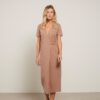 YAYA - Šaty midi zavinovacie Sinopia fresco brown - sinopia fresco brown