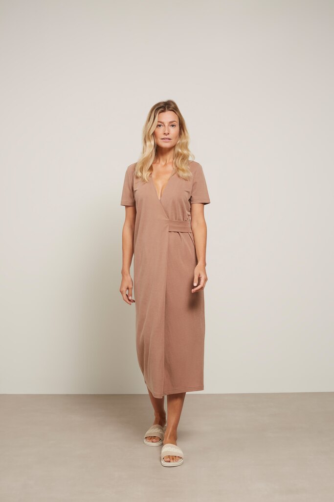 YAYA - Šaty midi zavinovacie Sinopia fresco brown - sinopia fresco brown YAYA - Šaty midi zavinovacie Sinopia fresco brown - sinopia fresco brown