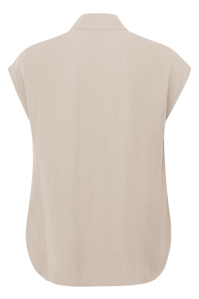 YAYA - Blúzka z viskózy bez rukávov Smoke gray - smoke gray YAYA - Blúzka z viskózy bez rukávov Smoke gray - smoke gray