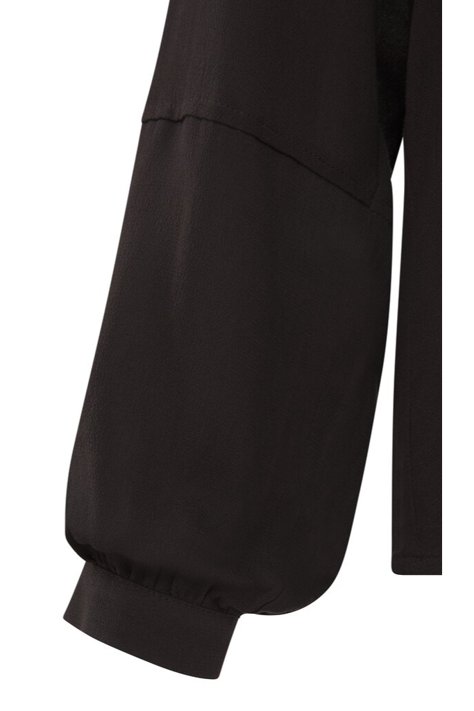 YAYA - Top s límcom a V-výstrihom Bristol black - bristol black YAYA - Top s límcom a V-výstrihom Bristol black - bristol black