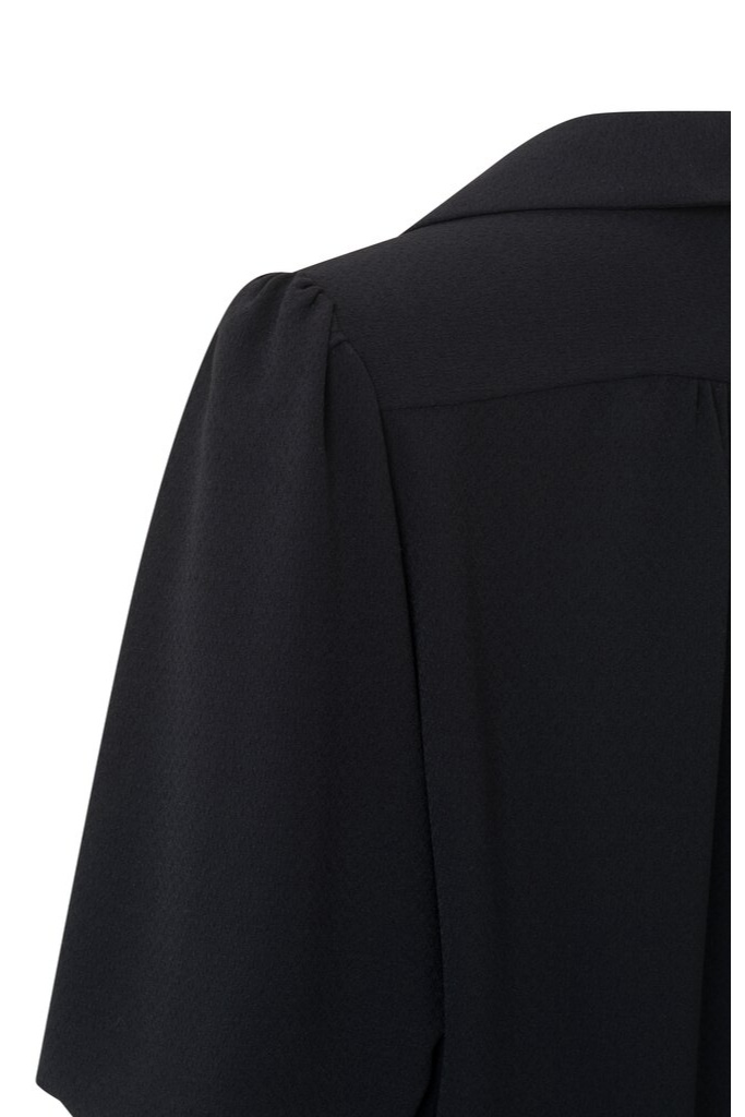 YAYA - Top s krátkymi balónovými rukávmi Beauty black - beauty black YAYA - Top s krátkymi balónovými rukávmi Beauty black - beauty black