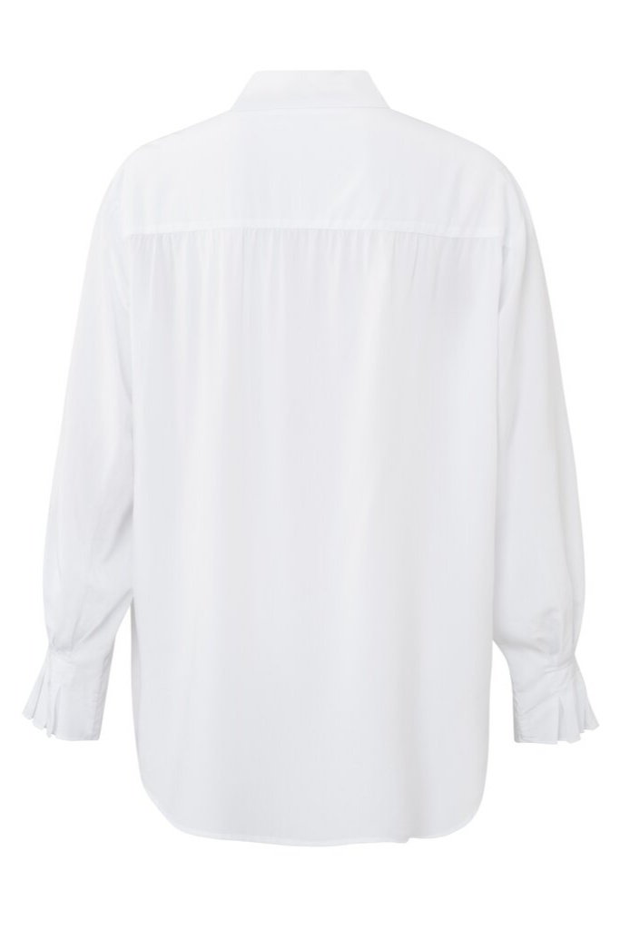 YAYA - Blúzka s plisovaným detailom na rukávoch Pure white - pure white YAYA - Blúzka s plisovaným detailom na rukávoch Pure white - pure white