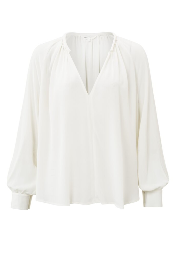 YAYA - Top s balónovými rukávmi Star white - star white YAYA - Top s balónovými rukávmi Star white - star white