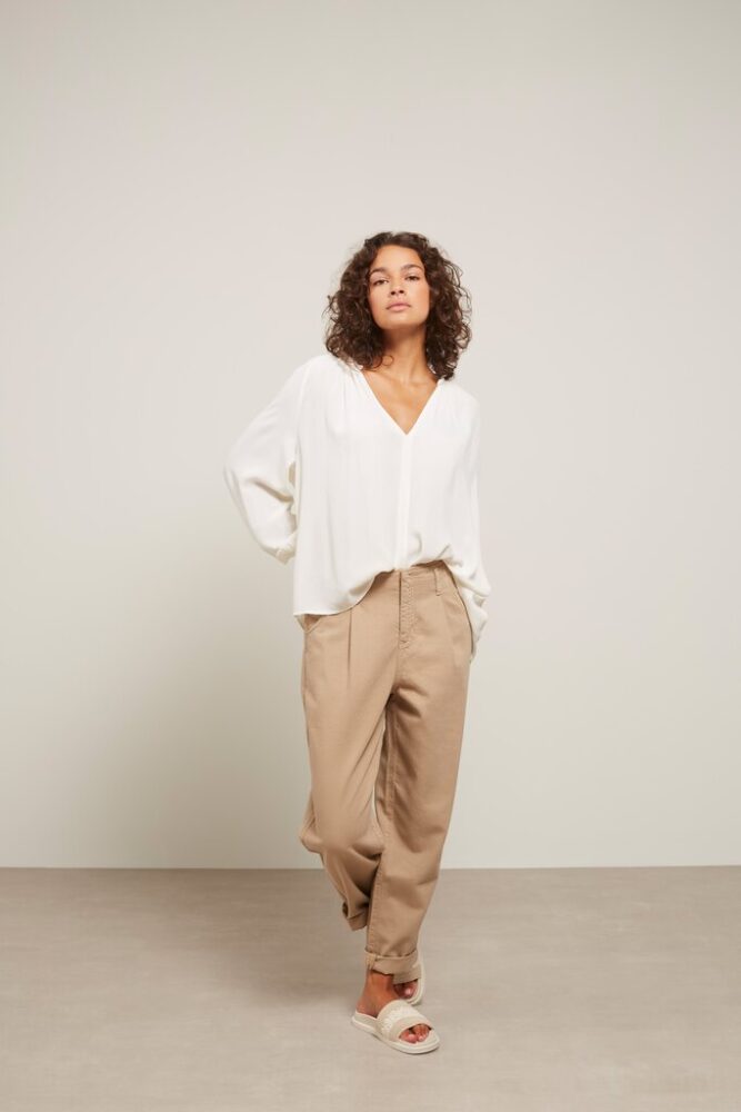 YAYA - Top s balónovými rukávmi Star white - star white