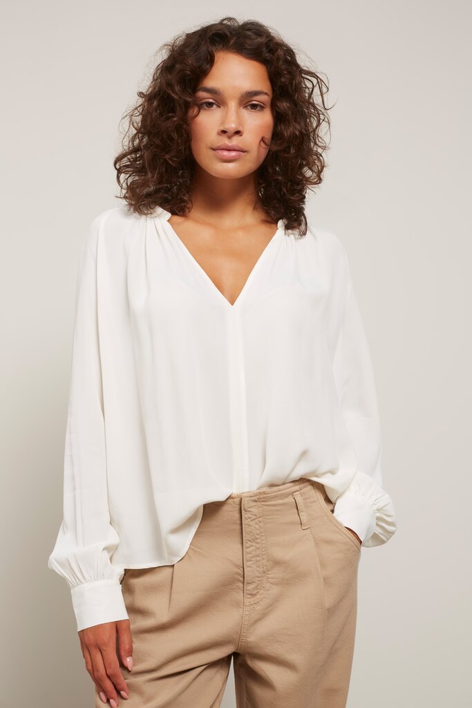 YAYA - Top s balónovými rukávmi Star white - star white YAYA - Top s balónovými rukávmi Star white - star white