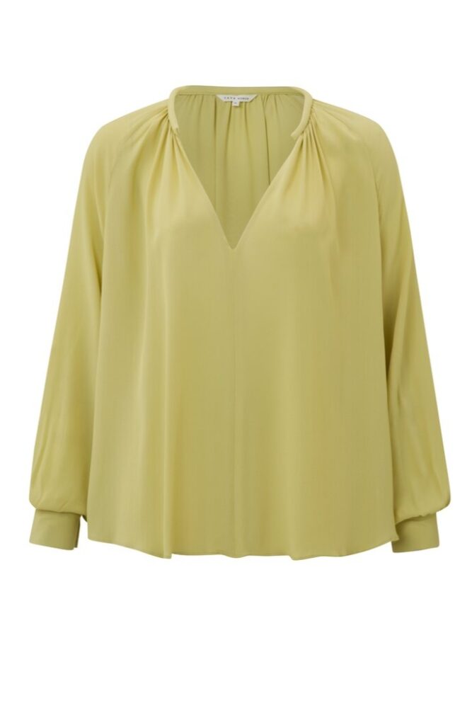 YAYA - Top s balónovými rukávmi Pistachio - pistachio