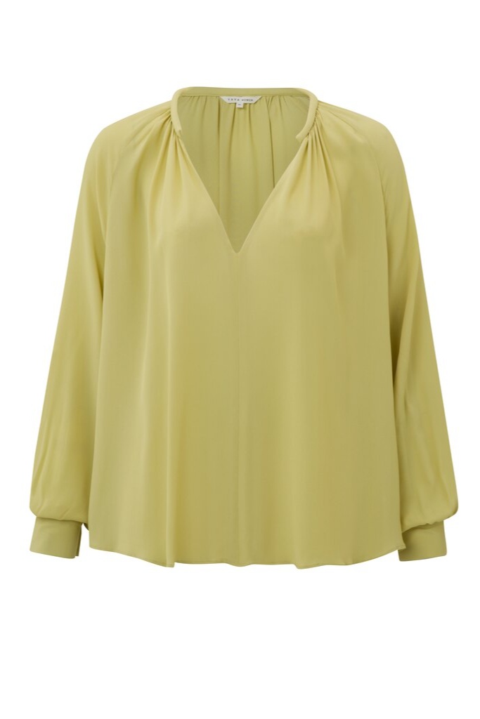YAYA - Top s balónovými rukávmi Pistachio - pistachio YAYA - Top s balónovými rukávmi Pistachio - pistachio