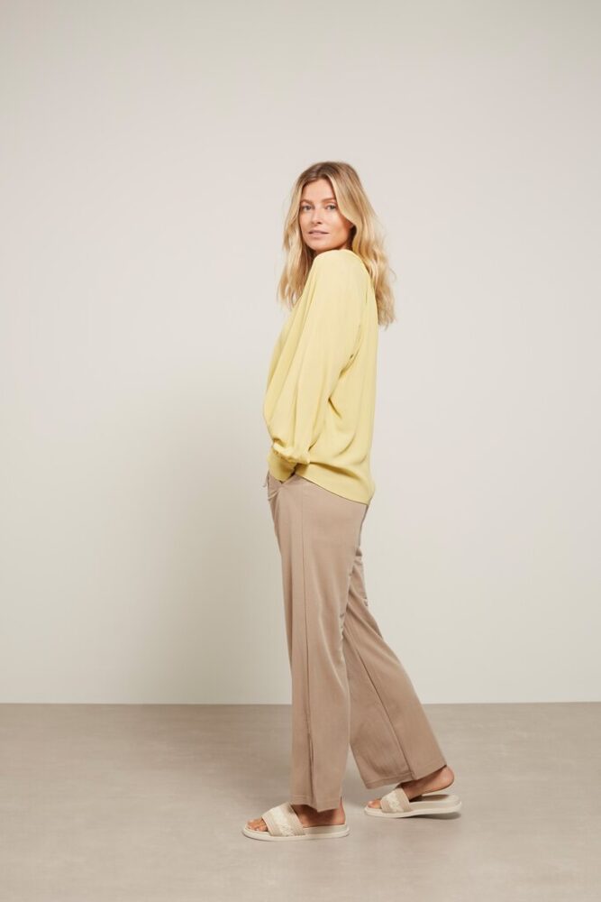 YAYA - Top s balónovými rukávmi Pistachio - pistachio