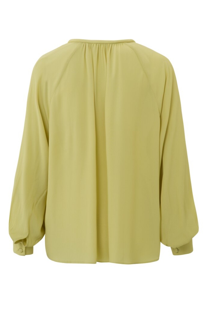 YAYA - Top s balónovými rukávmi Pistachio - pistachio YAYA - Top s balónovými rukávmi Pistachio - pistachio