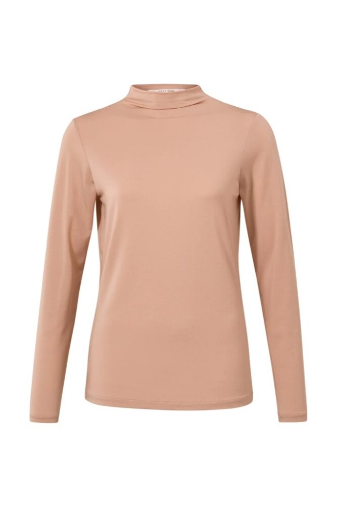 YAYA - Top s polorolákom Maple sugar pink - maple sugar pink