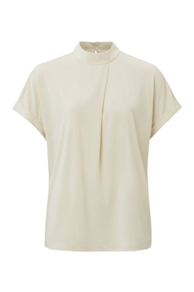 YAYA - Top s detailom vpredu Birch sand - birch sand