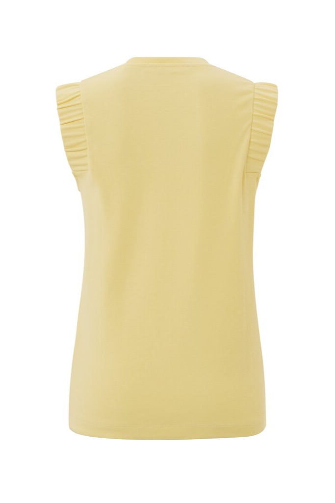 YAYA - Tričko s volánikmi na ramenách Sunlight yellow - sunlight yellow YAYA - Tričko s volánikmi na ramenách Sunlight yellow - sunlight yellow