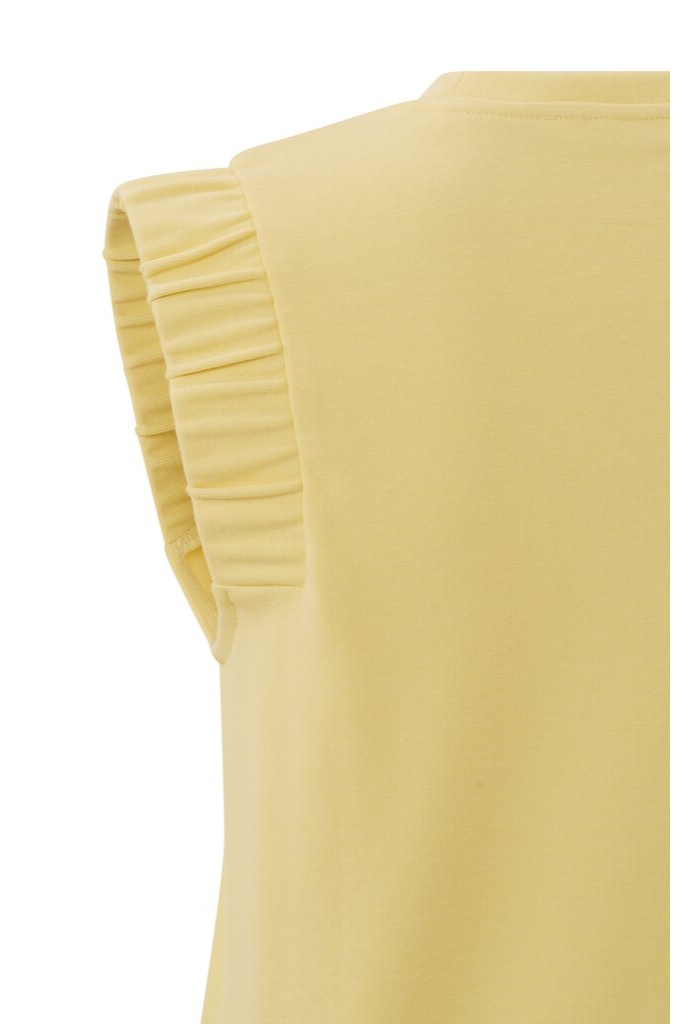 YAYA - Tričko s volánikmi na ramenách Sunlight yellow - sunlight yellow YAYA - Tričko s volánikmi na ramenách Sunlight yellow - sunlight yellow