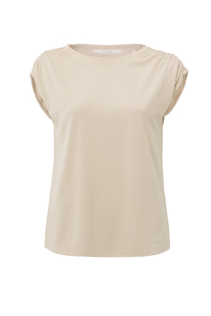 YAYA - Top s naberanými rukávmi Summer sand - summer sand YAYA - Top s naberanými rukávmi Summer sand - summer sand
