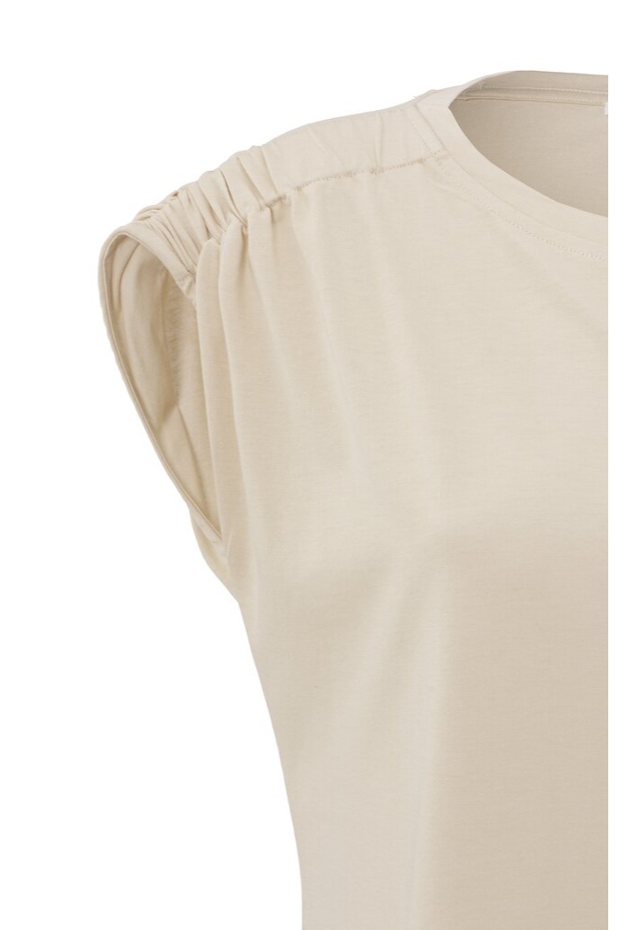 YAYA - Top s naberanými rukávmi Summer sand - summer sand YAYA - Top s naberanými rukávmi Summer sand - summer sand