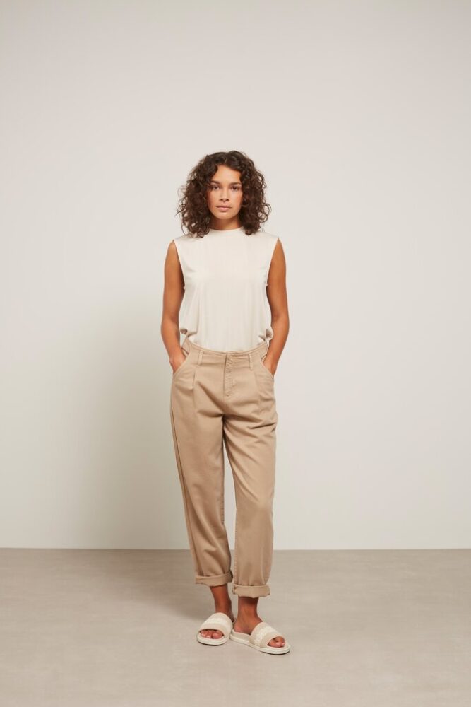 YAYA - Top s detailom na chrbáte Moonbeam sand - moonbeam sand