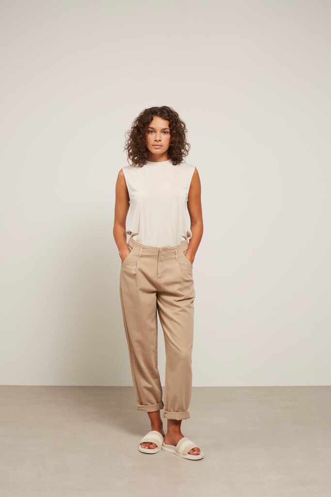 YAYA - Top s detailom na chrbáte Moonbeam sand - moonbeam sand YAYA - Top s detailom na chrbáte Moonbeam sand - moonbeam sand