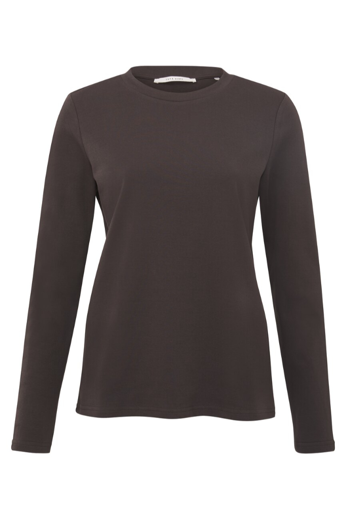 YAYA - Tričko s dlhým rukávom basic Bristol black - bristol black YAYA - Tričko s dlhým rukávom basic Bristol black - bristol black
