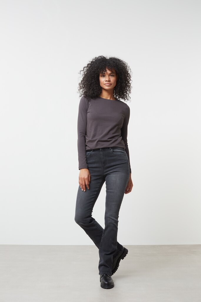 YAYA - Tričko s dlhým rukávom basic Bristol black - bristol black YAYA - Tričko s dlhým rukávom basic Bristol black - bristol black