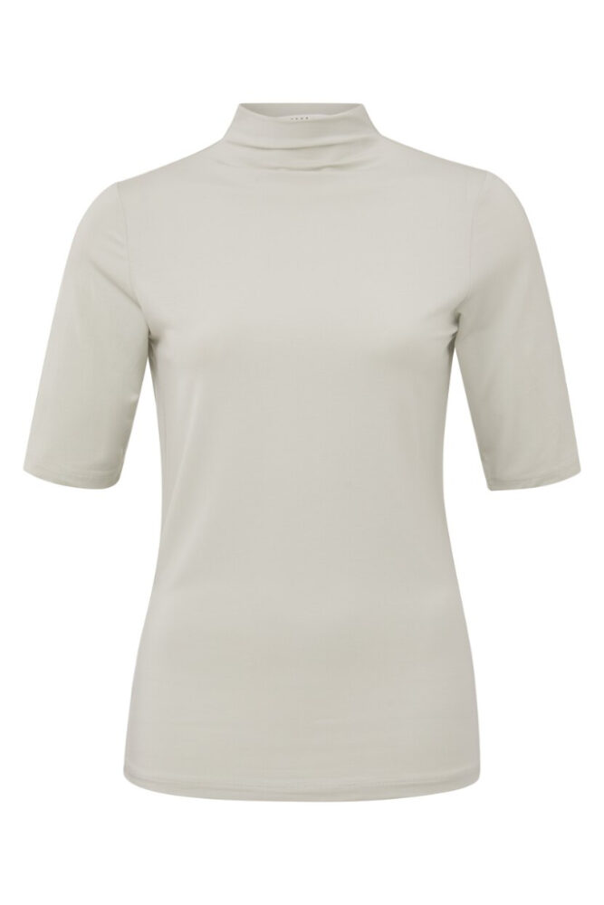 YAYA - Top s polorolákom basic Mineral Gray - mineral gray