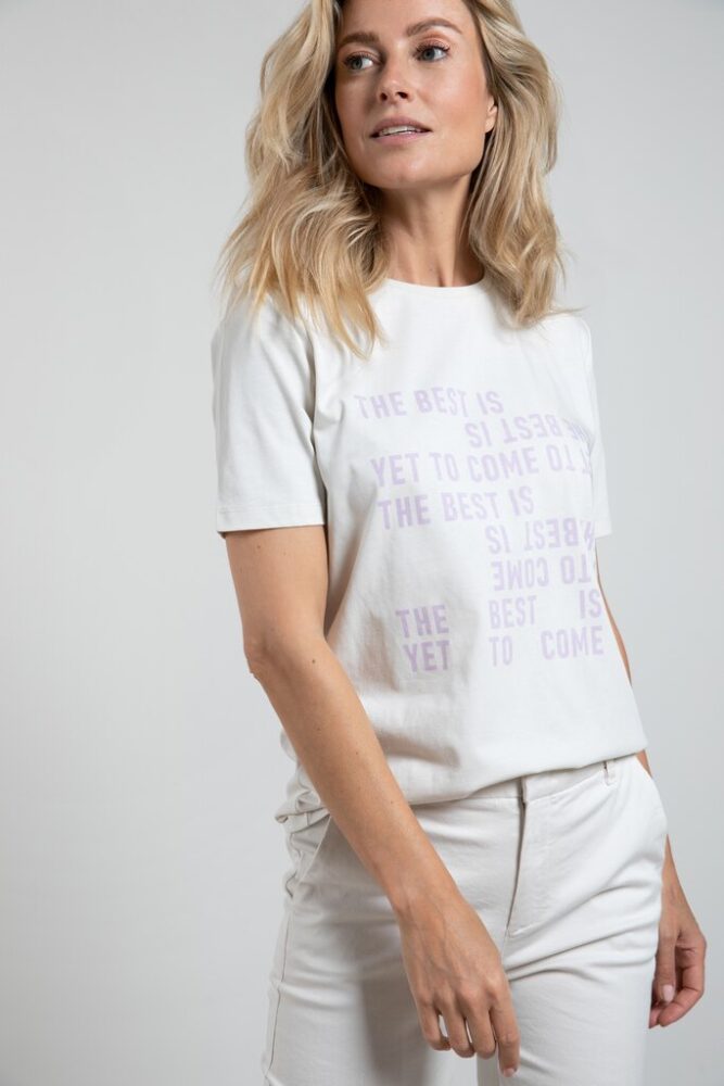 YAYA - Tričko s potlačou Orchid petal purple dessin - orchid petal purple dessin