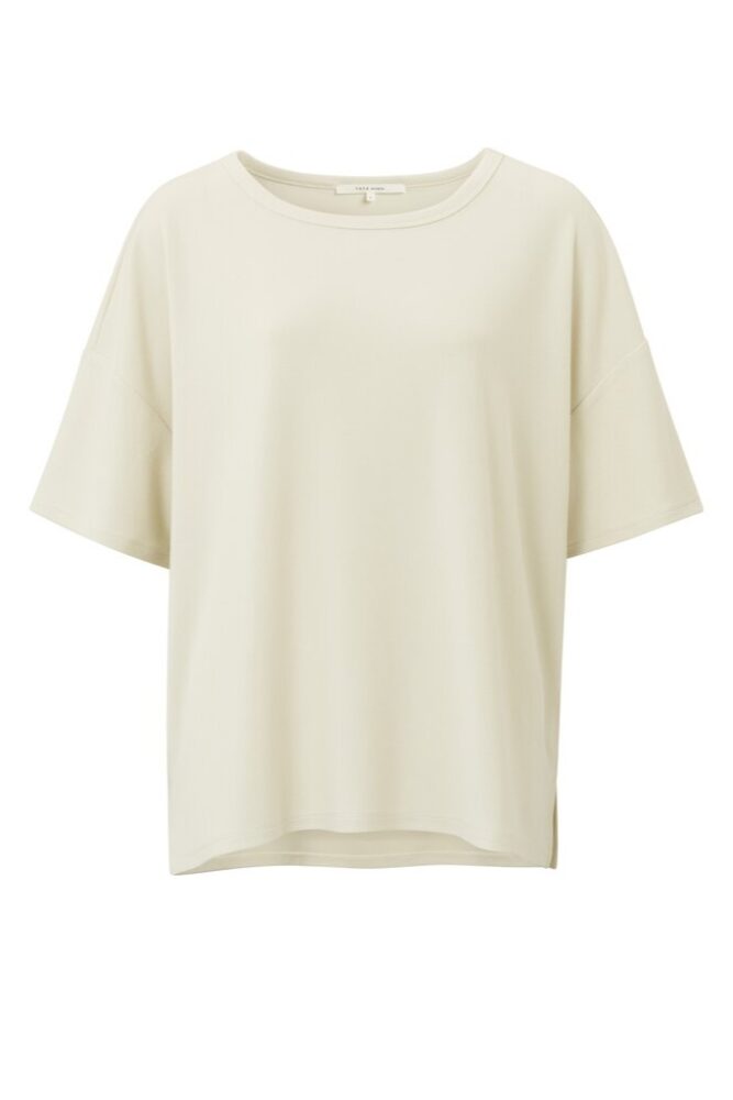 YAYA - Tričko oversized Birch sand - birch sand