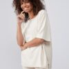 YAYA - Tričko oversized Birch sand - birch sand