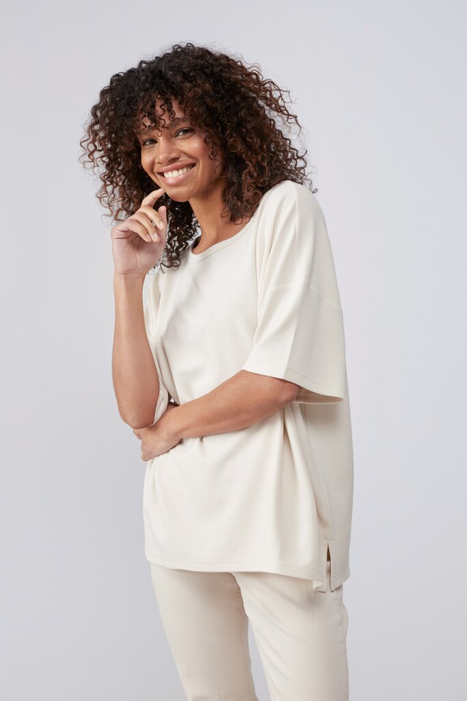 YAYA - Tričko oversized Birch sand - birch sand YAYA - Tričko oversized Birch sand - birch sand