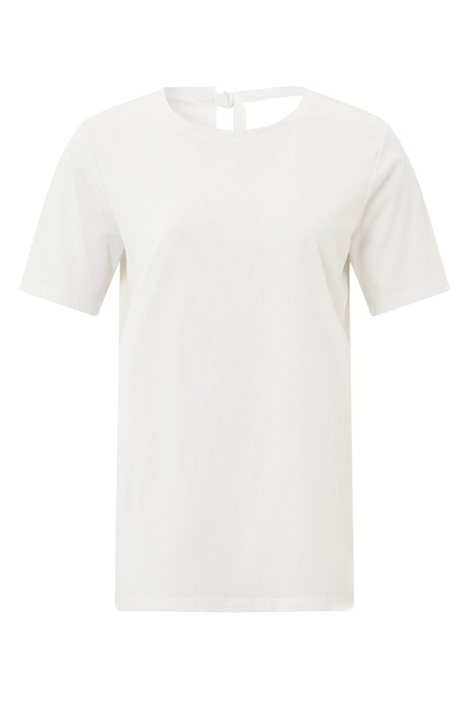 YAYA - Tričko s detailom na chrbáte Star white - star white YAYA - Tričko s detailom na chrbáte Star white - star white