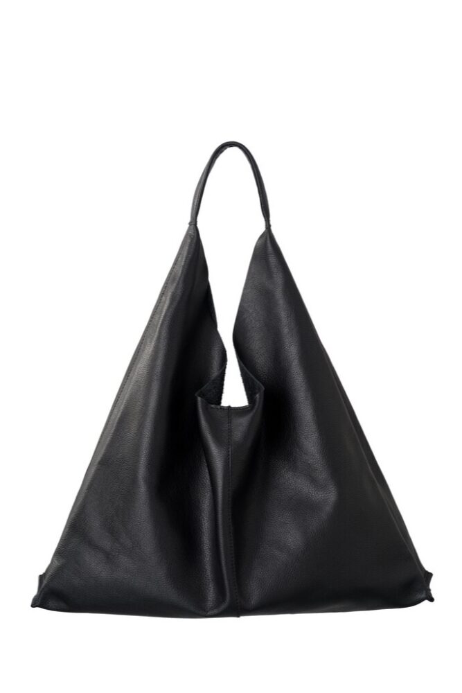 YAYA - Taška z kože Black - black