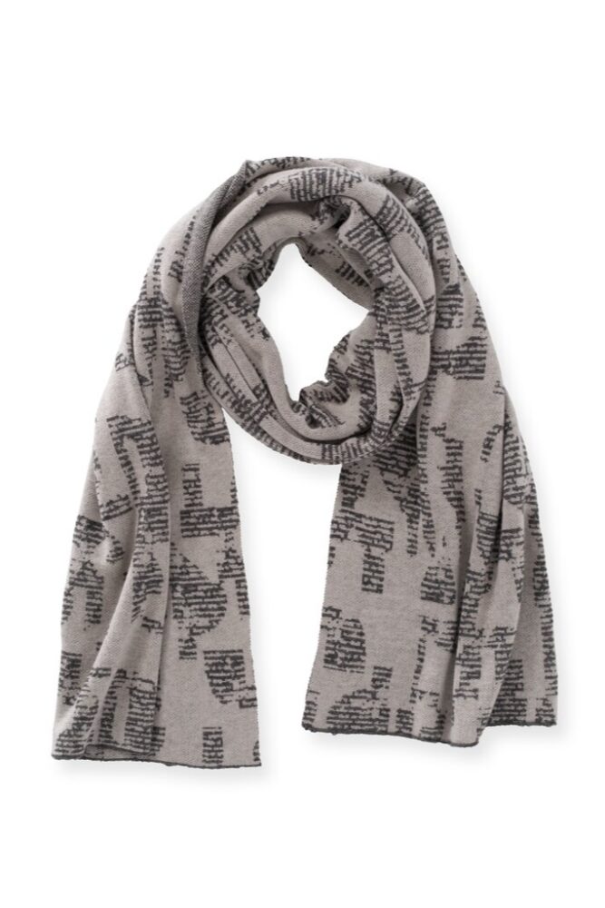 YAYA - Šál s potlačou Paloma grey dessin - paloma grey dessin