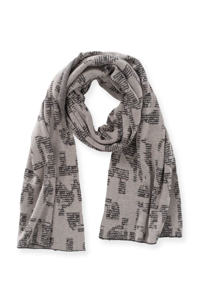 YAYA - Šál s potlačou Paloma grey dessin - paloma grey dessin YAYA - Šál s potlačou Paloma grey dessin - paloma grey dessin