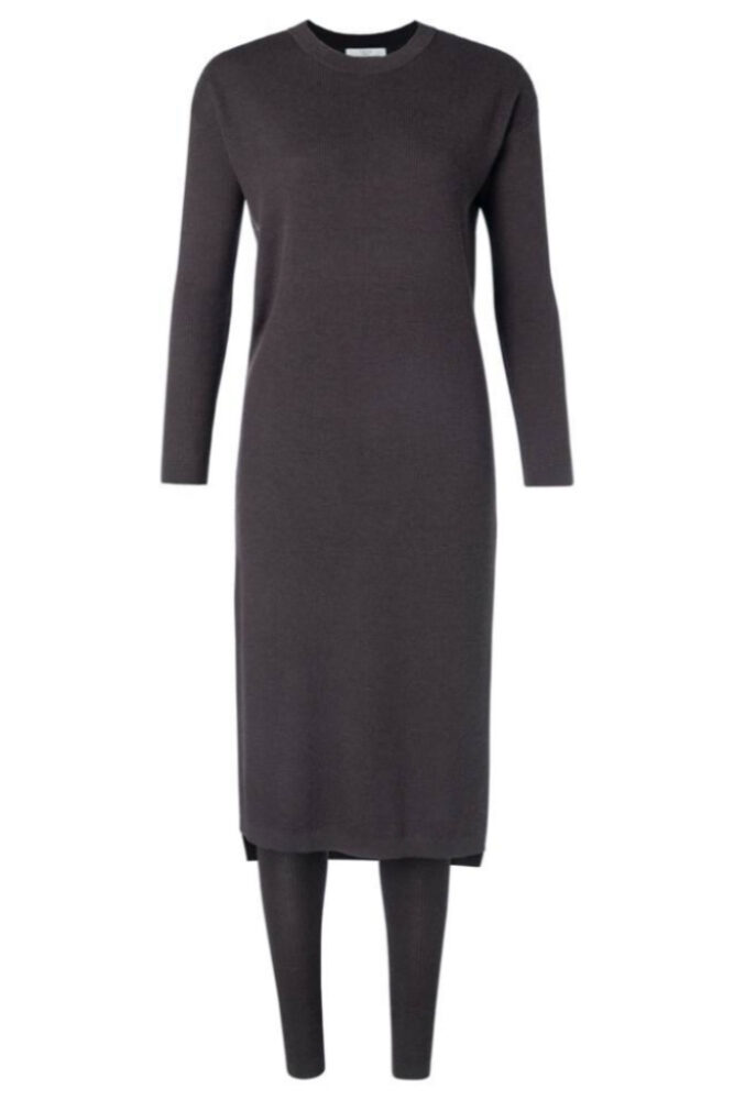 YAYA - Šaty platené s rozparkami - PHANTOM