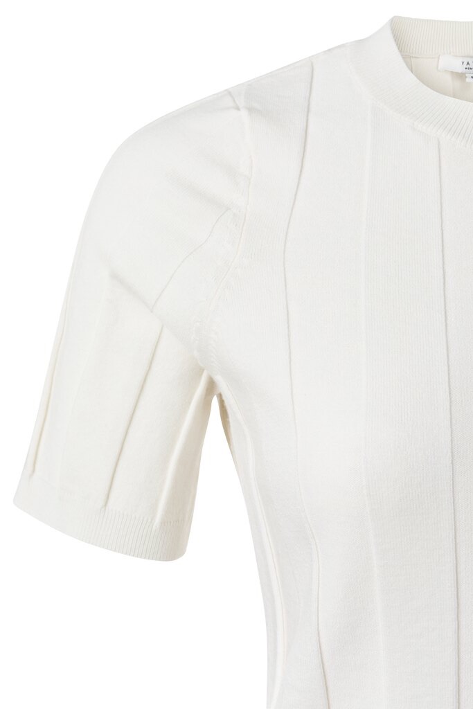 YAYA - Pulóvrik s rebrovým vzorom - off white YAYA - Pulóvrik s rebrovým vzorom - off white