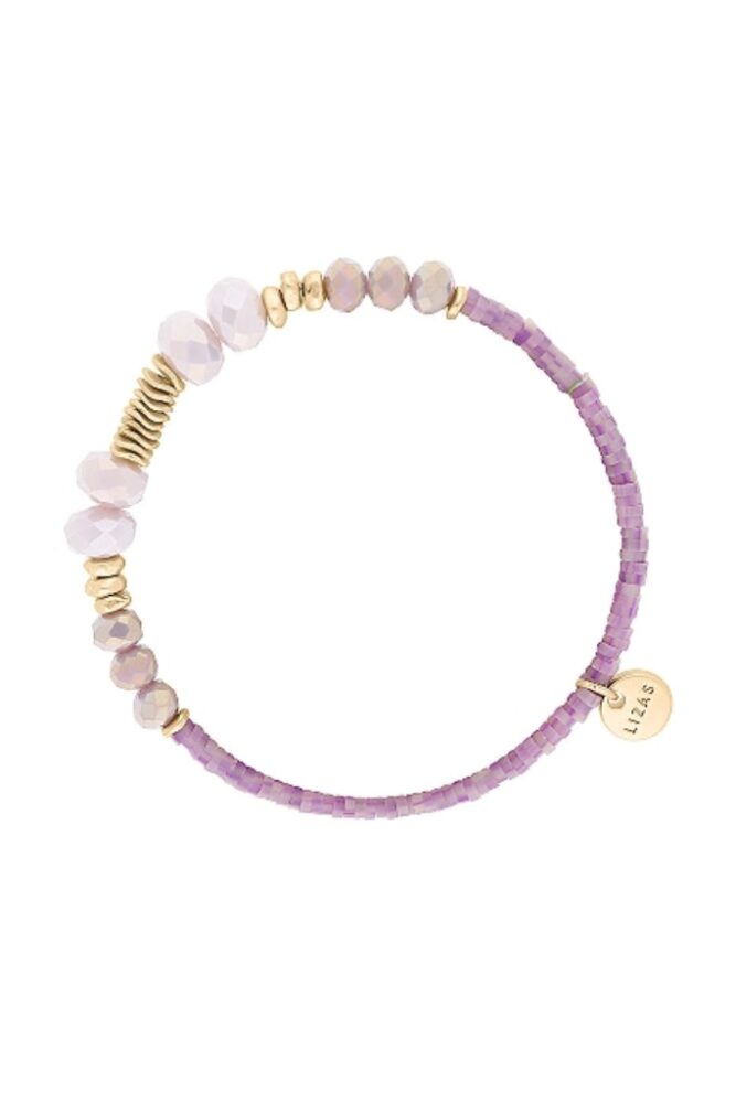 LIZAS - Náramok elastický 18 cm - lila