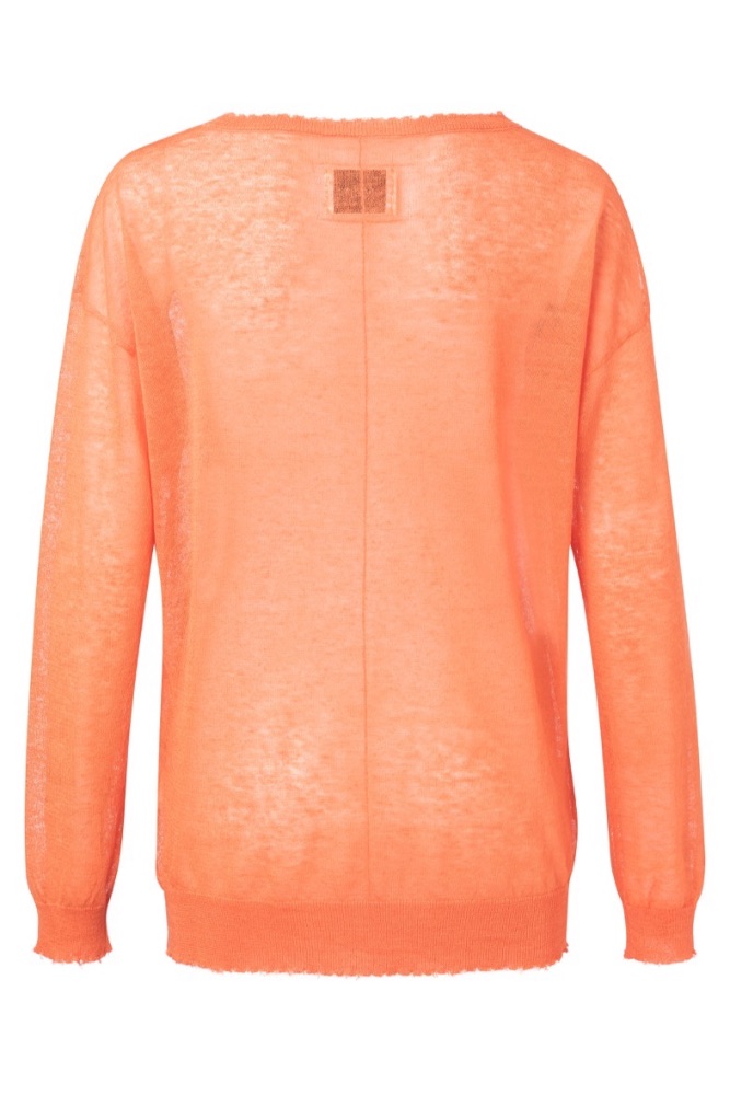 YAYA - Pulóver ľanový - PAPAYA