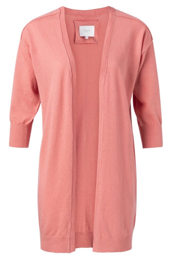 YAYA - Sveter letný ľanový ROUGE - rouge