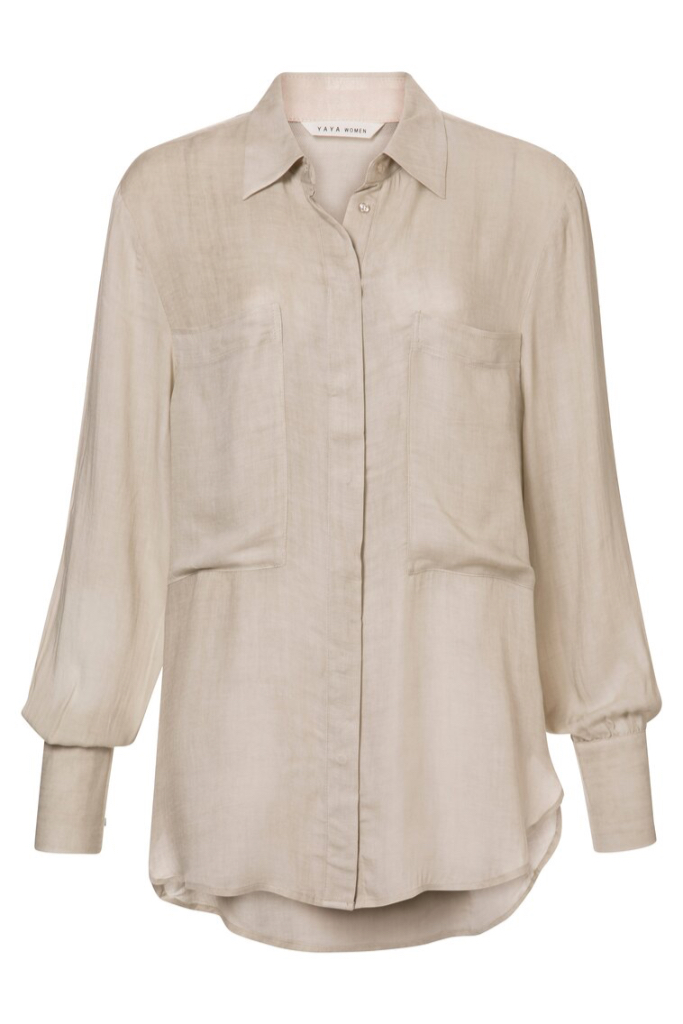 YAYA - Blúzka s veľkými vreckami Peyote grey - peyote grey YAYA - Blúzka s veľkými vreckami Peyote grey - peyote grey