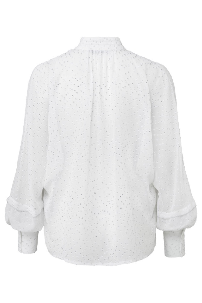 YAYA - Blúzka s lurexovými detailami - OFF WHITE