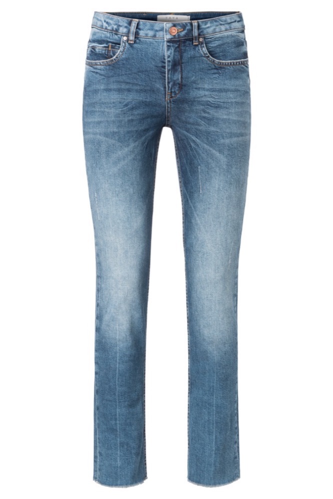 YAYA - Nohavice denim rovné - BLUE DENIM