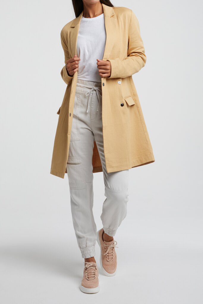 YAYA - Nohavice s gumičkou na spodu PEBBLE - pebble YAYA - Nohavice s gumičkou na spodu PEBBLE - pebble