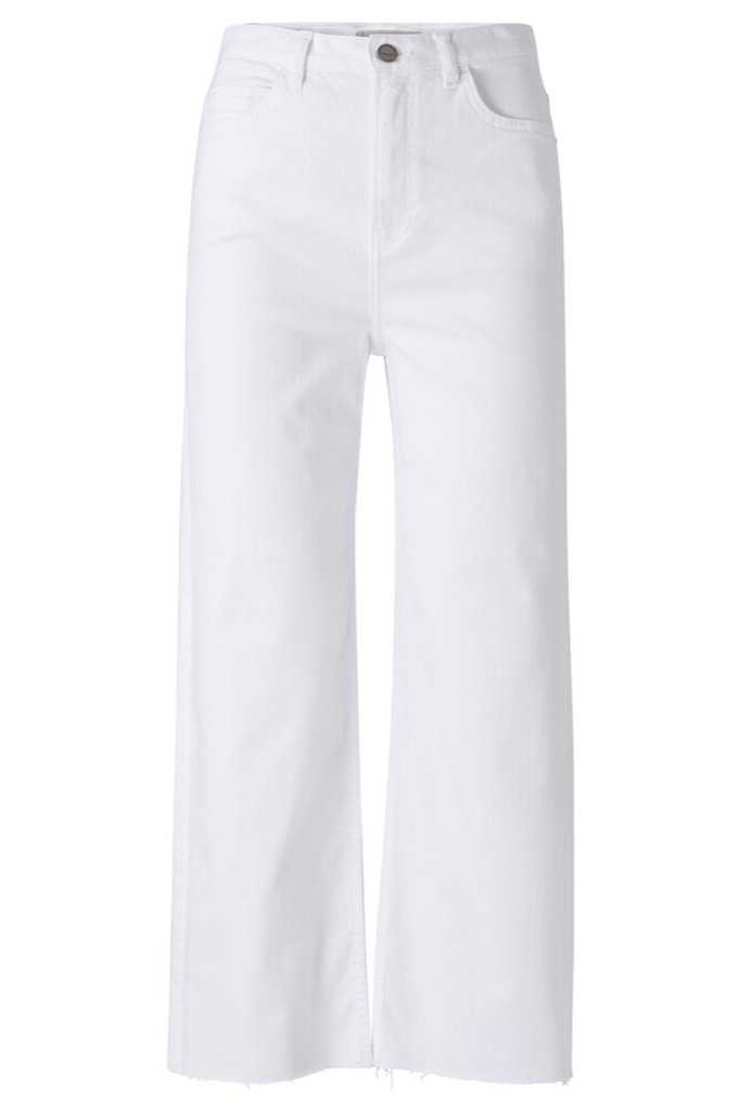 YAYA - Nohavice denim s vysokým sedom - off white YAYA - Nohavice denim s vysokým sedom - off white