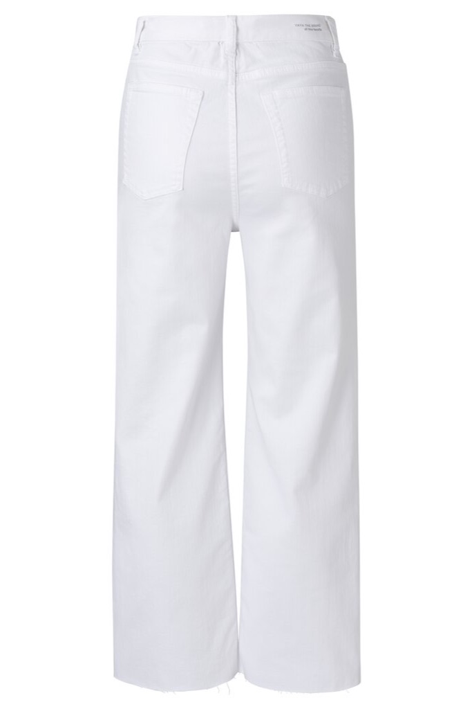 YAYA - Nohavice denim s vysokým sedom - off white YAYA - Nohavice denim s vysokým sedom - off white