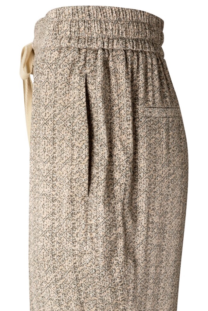 YAYA - Nohavice voľné s potlačou - egg shell dessin YAYA - Nohavice voľné s potlačou - egg shell dessin