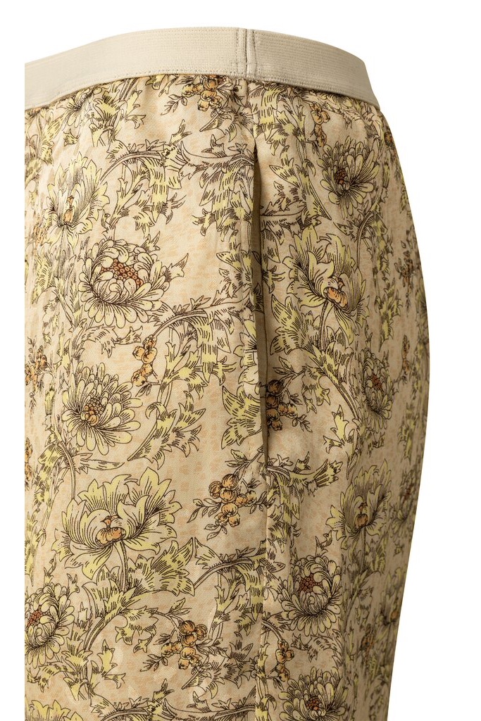 YAYA - Nohavice letné široké 7/8-dĺžka - wheat dessin YAYA - Nohavice letné široké 7/8-dĺžka - wheat dessin